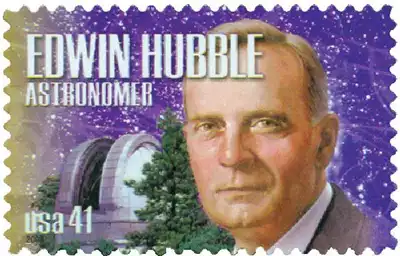 Edwin Hubble postage stamp