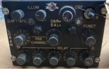 LORAN control panel