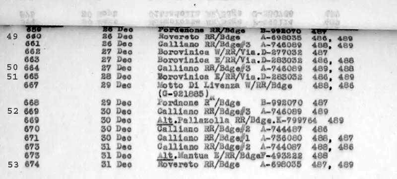 December 26 through December 31, 1944.