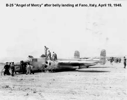 Right after the belly landing