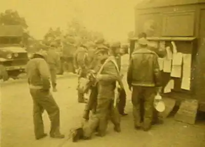 The Operations Board for the 489th.