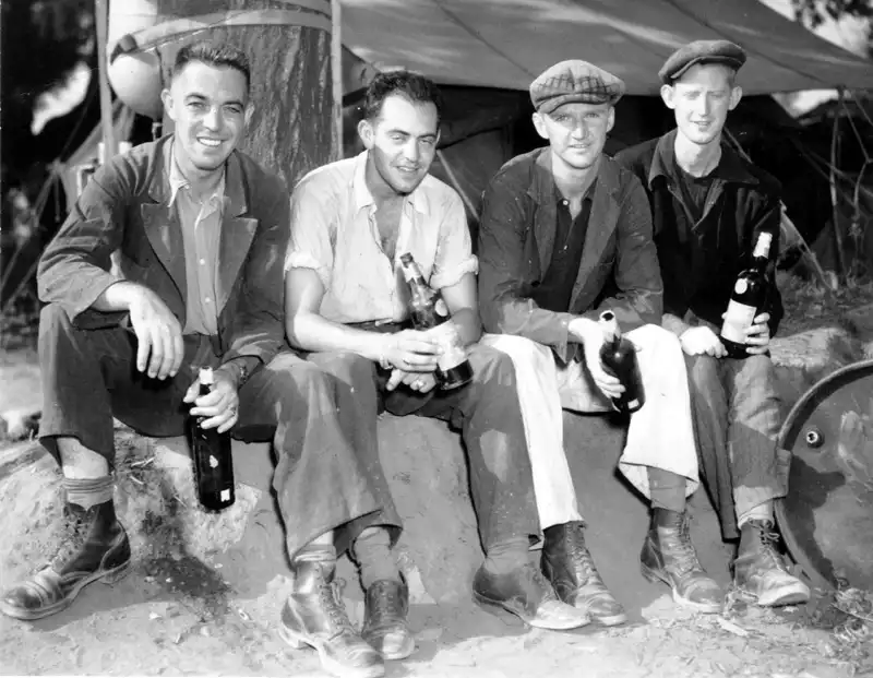 Crew mates of B-25J 9P 43-4046 shot down on August 15, 1944.