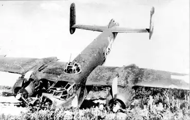 B-25J 'Miss Rebel' 9V crash landing 2.