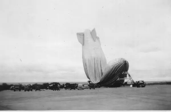 ZP-14 crashed blimp at Port Lyautey.