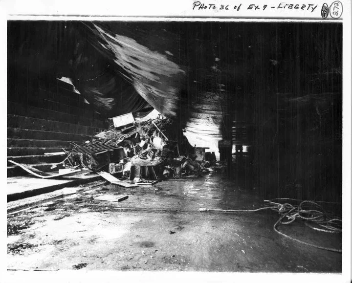 Malta drydock, torpedo damage