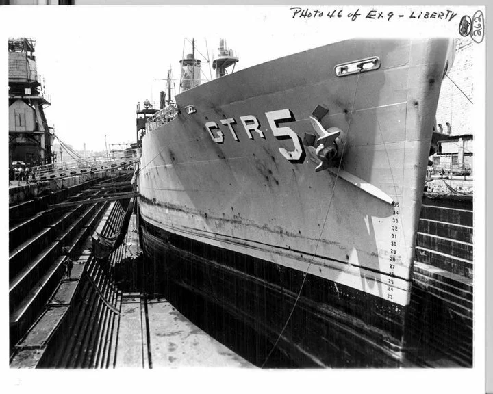 Liberty in drydock
