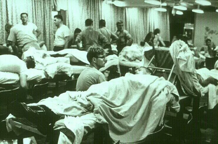 Mess converted into sick bay