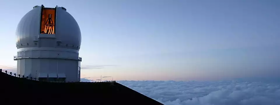 Telescope on mountain top