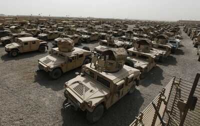 Humvees in Afghanistan