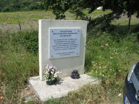 Monument to U.S. airmen in Cervione, Corsica