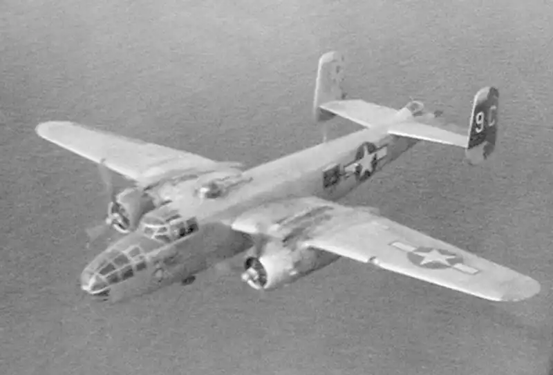 B-25J 9C on a mission.