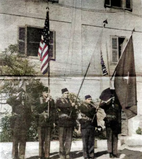 57th BW Color Guard outside House #2.