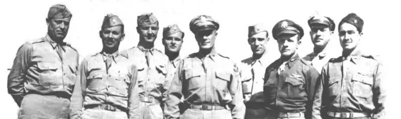 Top brass of 57th Bomb Wing.