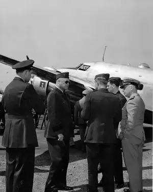 ADM Rosendahl and staff visit SoWey May 8, 1944