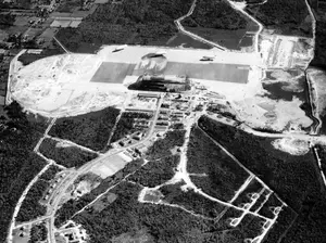 Aerial view looking south October 2, 1942
