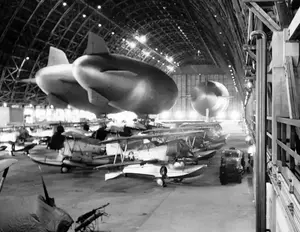Aircraft Storage Hangar 2 April 17, 1945_North_End