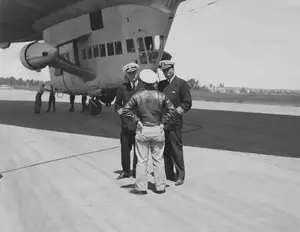 CAPT Kassard CAPT Vincent Astor Inspecting_ZP-11 Bar Harbor DET July 16, 1943