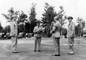 CDR Mills reads orders to first ZP-11 CO June 2, 1942
