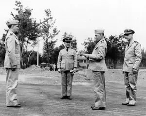 CDR Mills Reads Orders To First ZP-11 CO June 2, 1942
