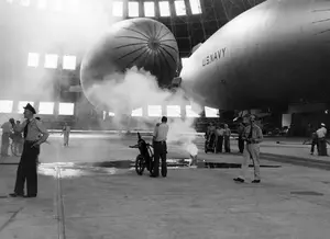 Fire drill in Hangar 1 September 26, 1944