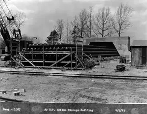 High pressure helium storage building 2 April 9, 1943