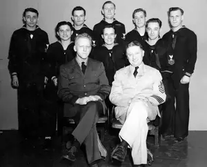 Photographic officer and staff February 24, 1944