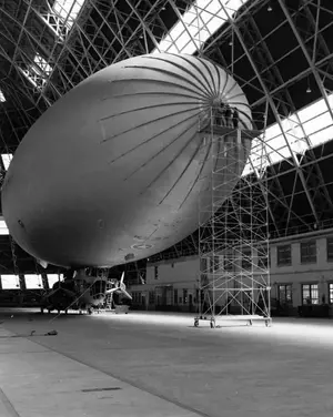Stand for working on bow of airships March 25, 1943