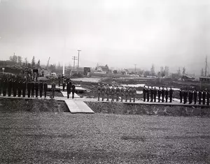 Ceremony at NAS Tillamook on December 7, 1942