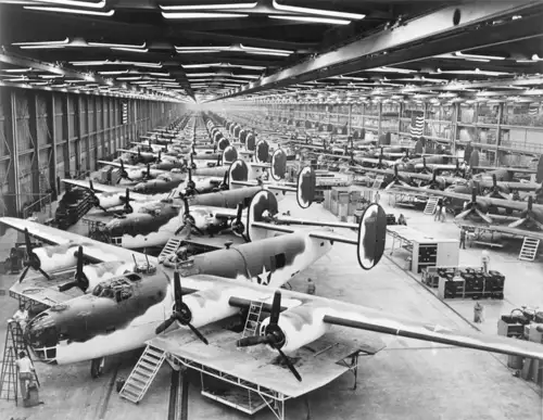 B-24 bomber plant during WWII
