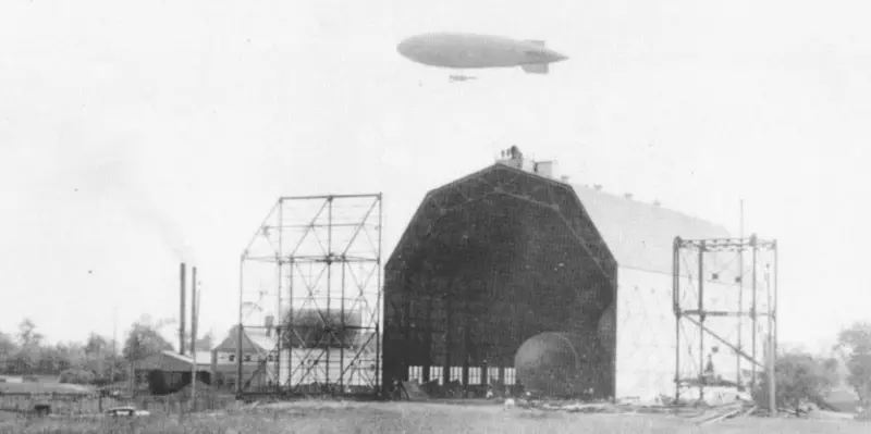 B-class training operations at Goodyear's Akron airfield