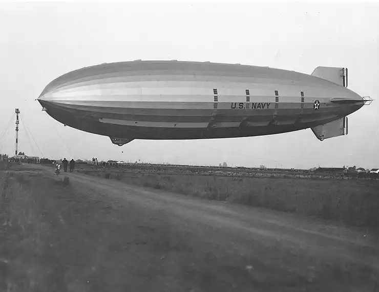 USS Akron (ZRS-4) in Sunnyvale, CA on May 13 1932