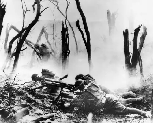 WW1 battle scene