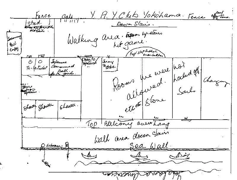 Plan of bottom story of Club House.