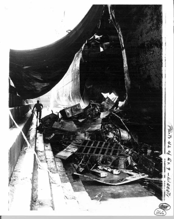 Malta drydock, torpedo damage