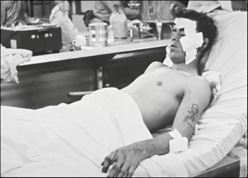 Injured sailor