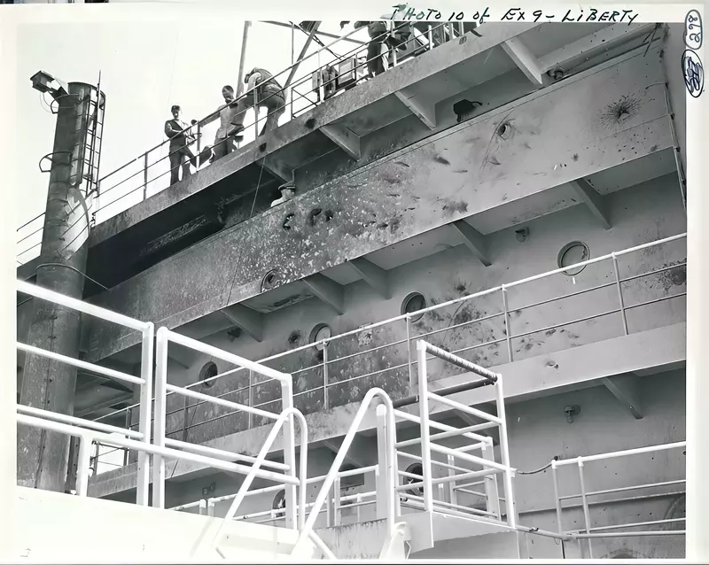 Rocket and napalm attack damage